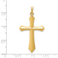 14k Polished Passion Cross Pendant