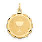 14k First Holy Communion Disc Charm