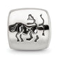 Sterling Silver Reflections Sagittarius Zodiac Antiqued Bead